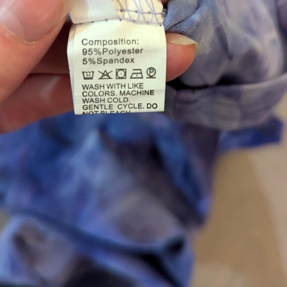 Kids Casual Tie-Dye Dress - Purple - Picture 5 of 5